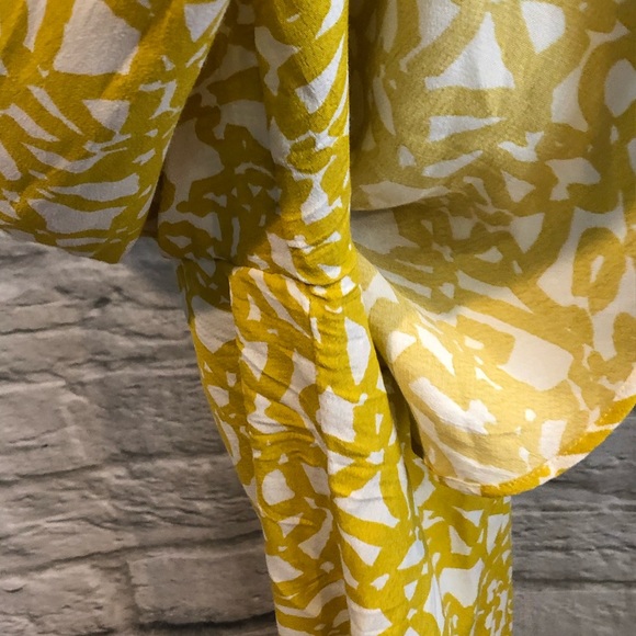 Anthro Maeve Goldenrod Brittany Ruffle Jumpsuit - Picture 7 of 8